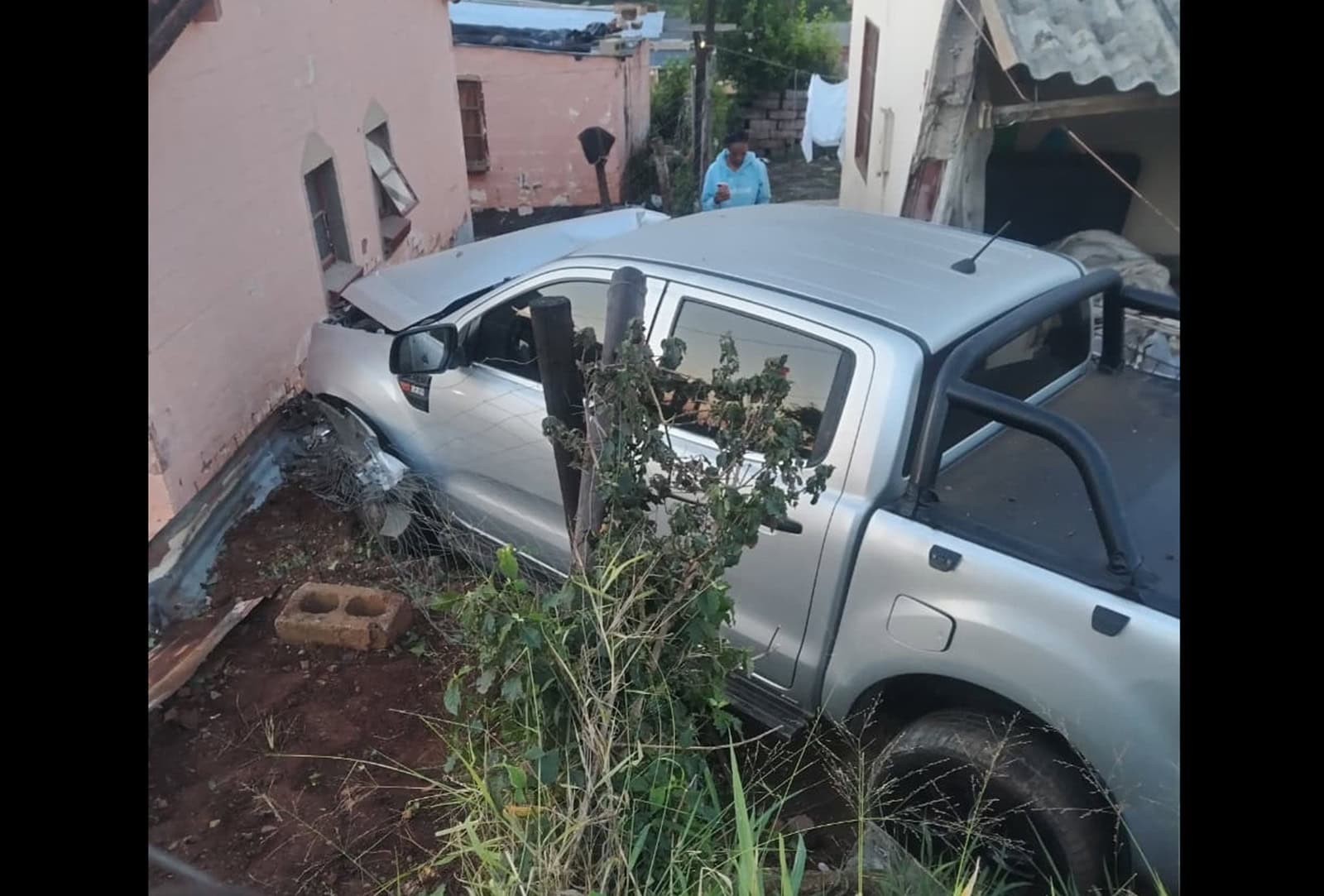 Matric pupil narrowly escapes vehicle crashing into his home | The